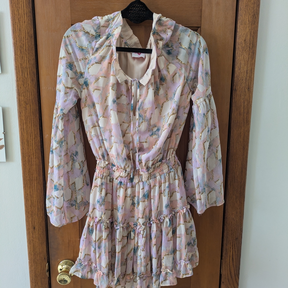 Buddy Love Ruffle Long Sleeve Dress